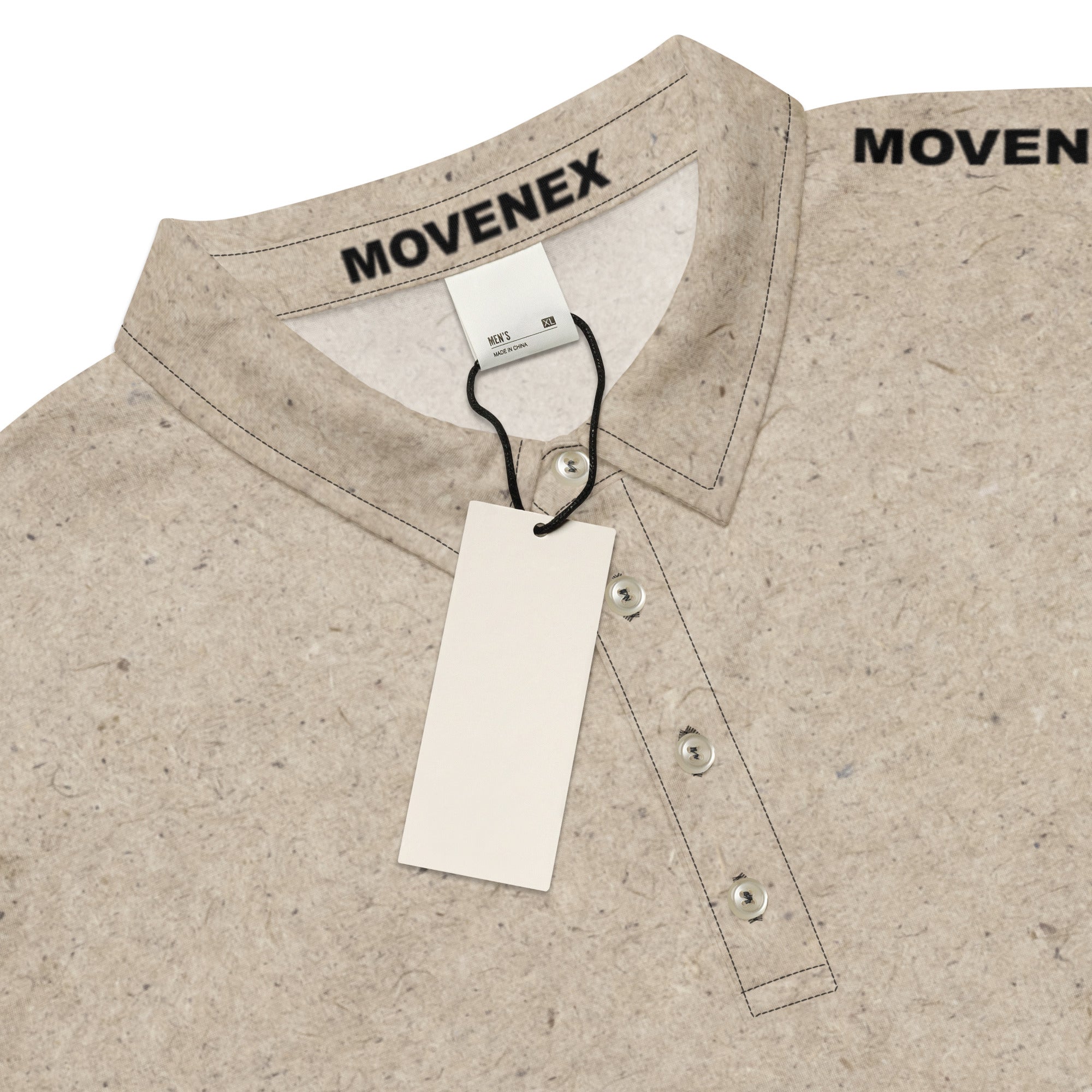 Polo Movenex cintré couleur beige - Movenex