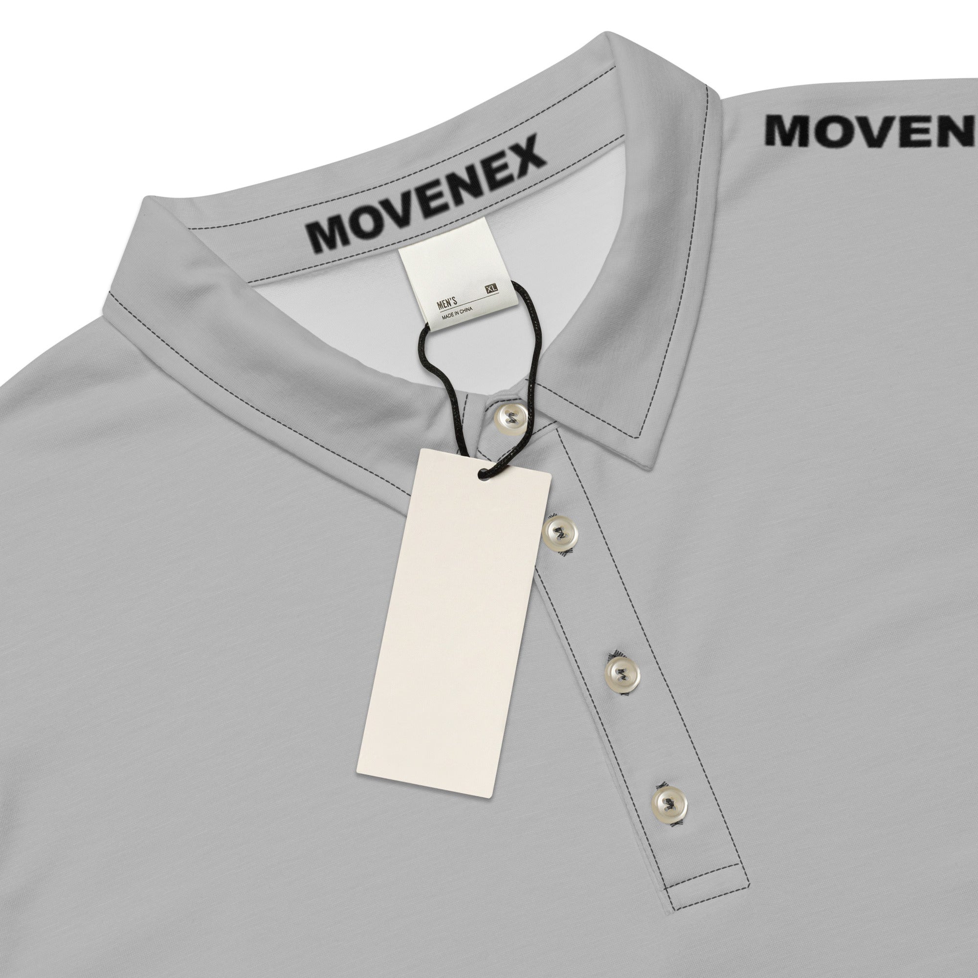 Polo Movenex cintré couleur gris - Movenex