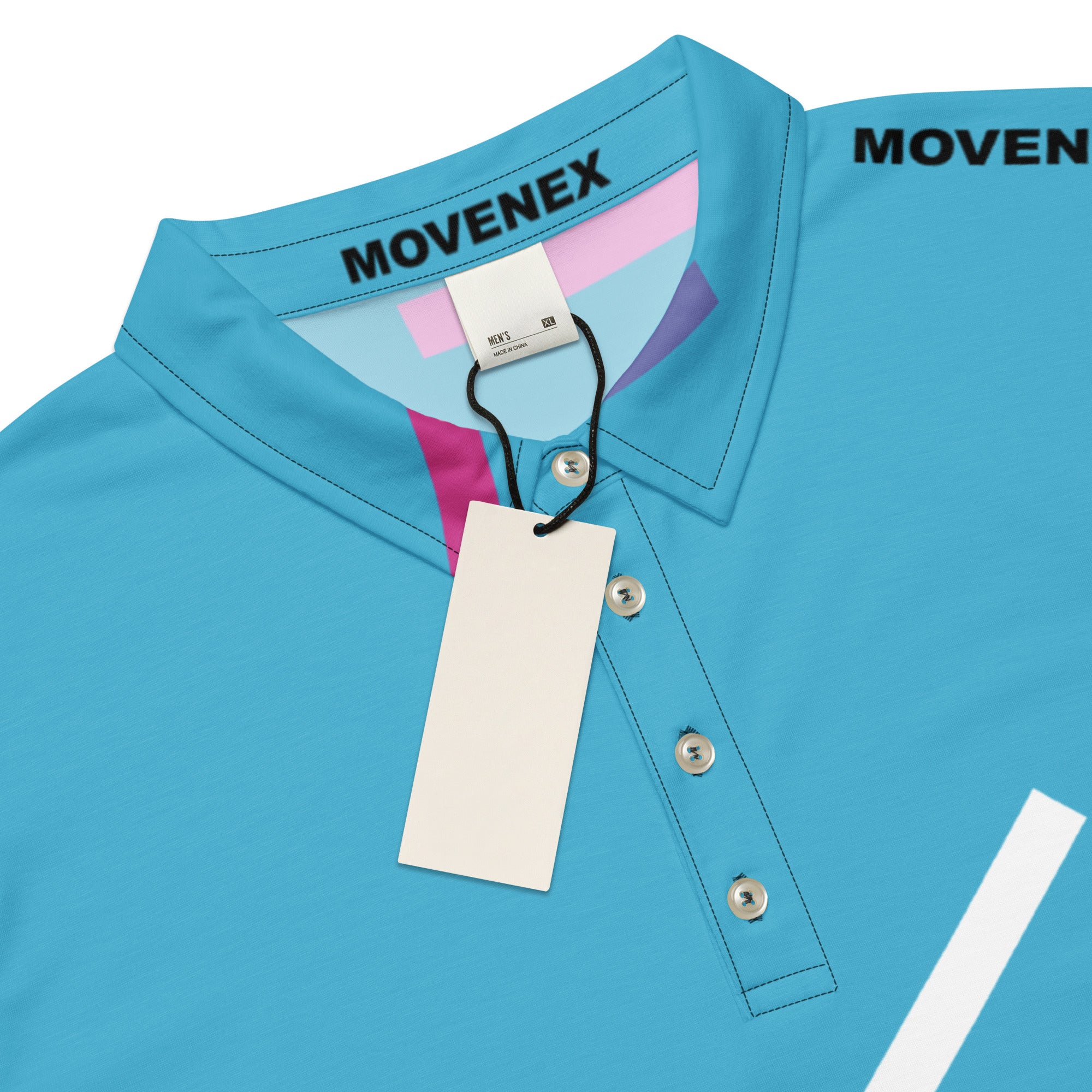 Polo Movenex cintré couleur bleu - Movenex