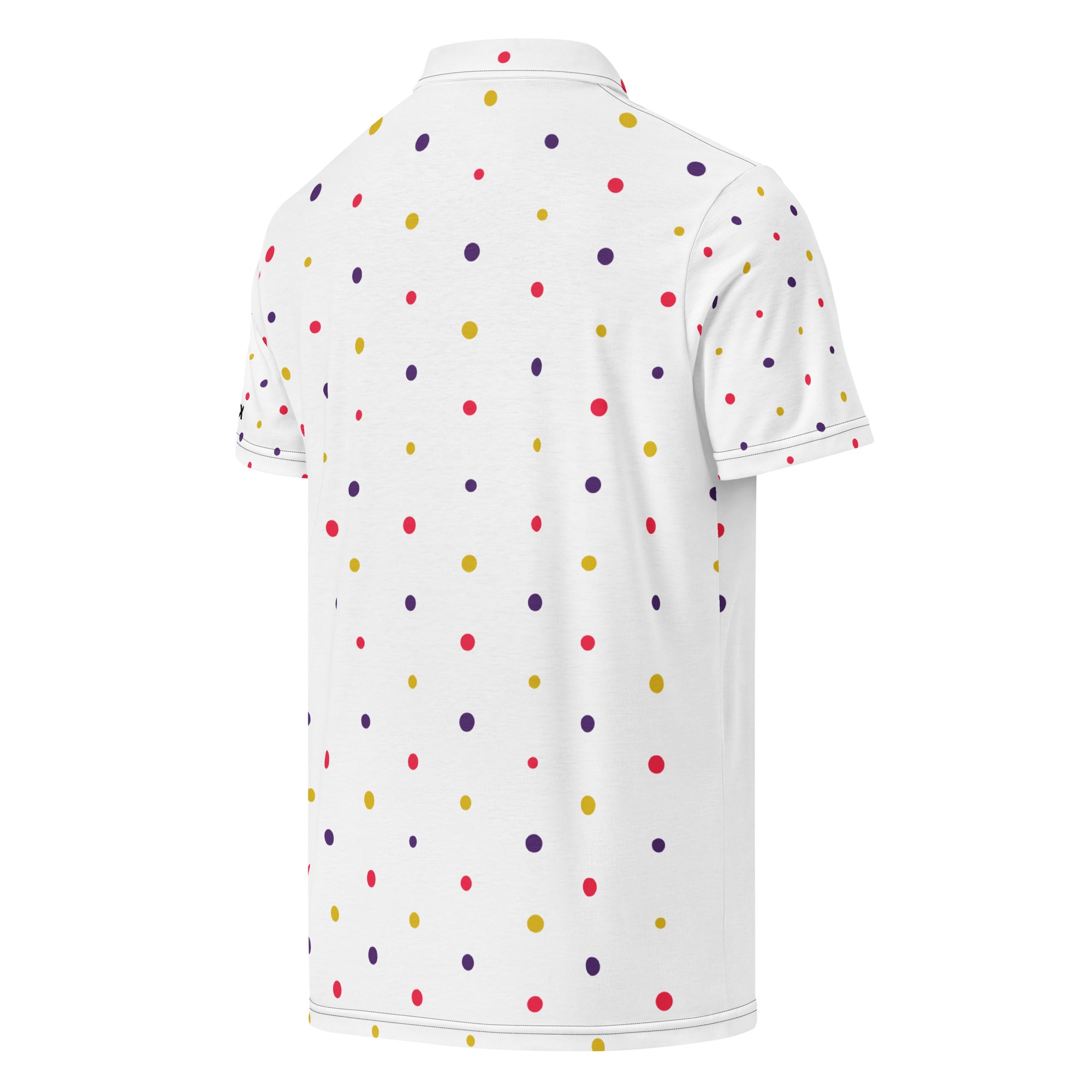 Polo Movenex cintré couleur blanc à pois - Movenex