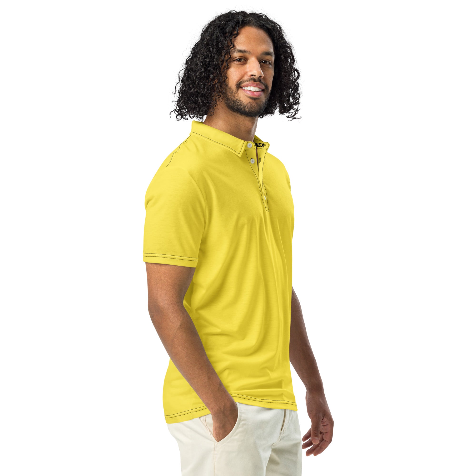Polo Movenex cintré couleur jaune - Movenex