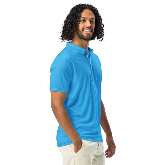 Polo Movenex cintré couleur bleu azur - Movenex