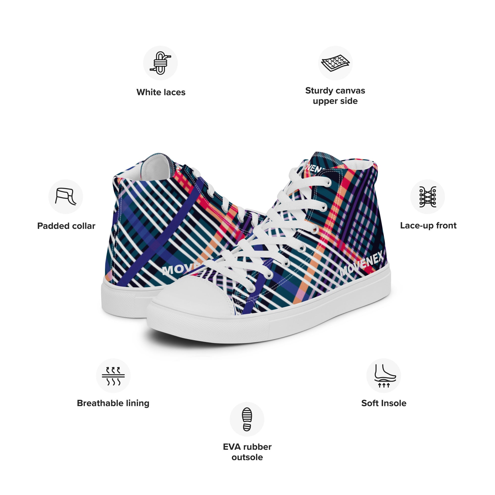 Baskets hautes en toile Movenex “B49, Queens“ - Movenex