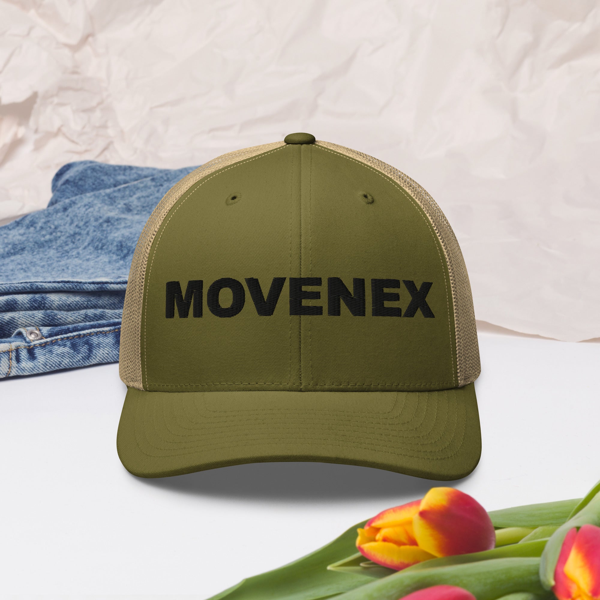 Casquette Movenex couleur verte et beige - Movenex