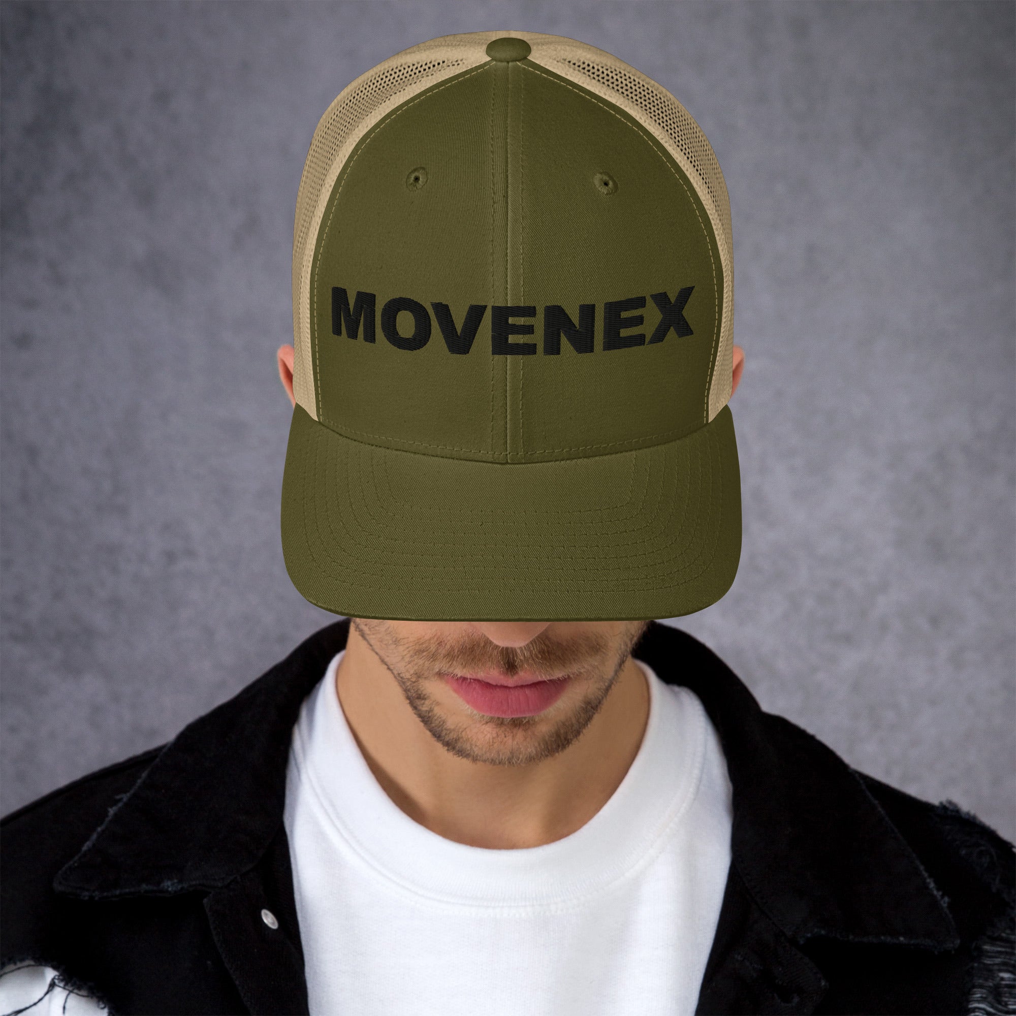 Casquette Movenex couleur verte et beige - Movenex