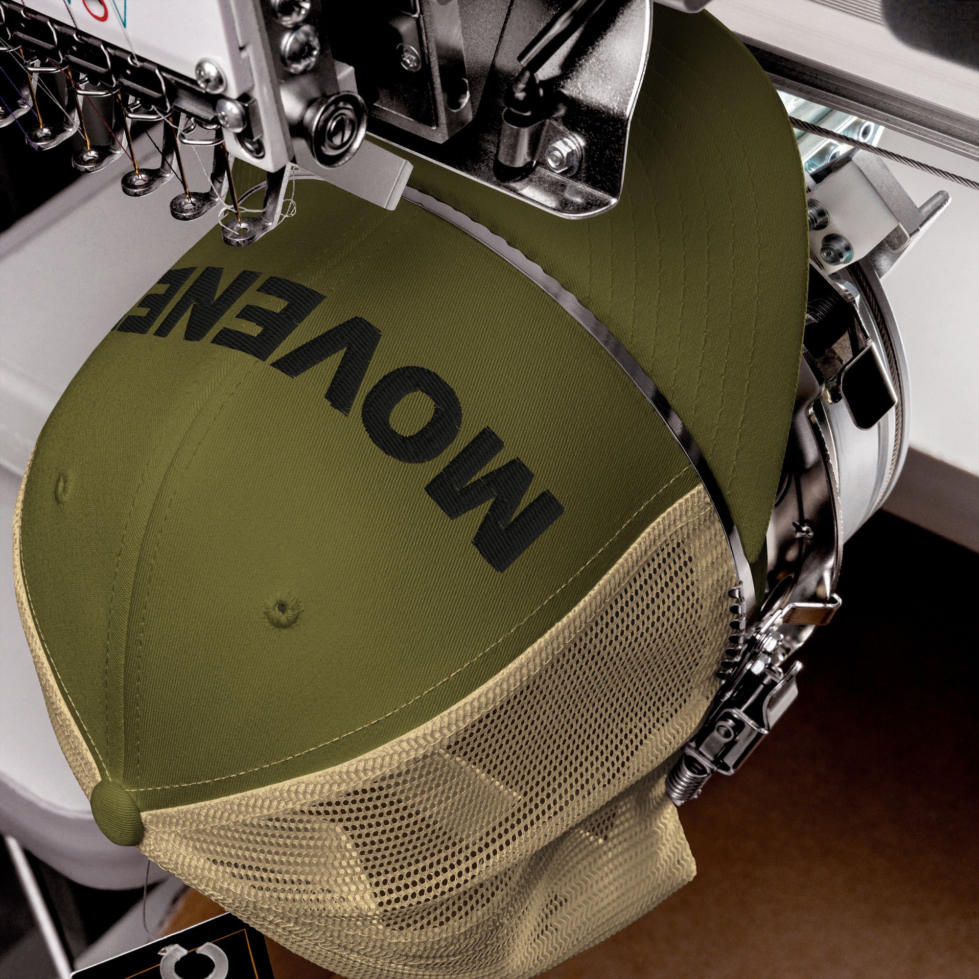 Casquette Movenex couleur verte et beige - Movenex