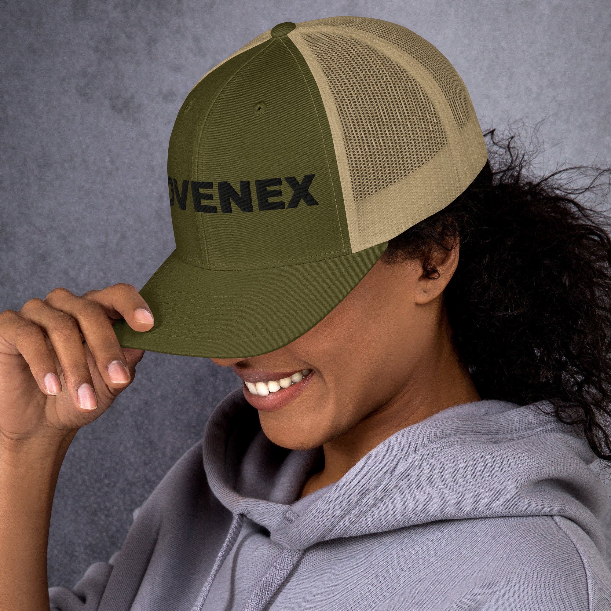 Casquette Movenex couleur verte et beige - Movenex
