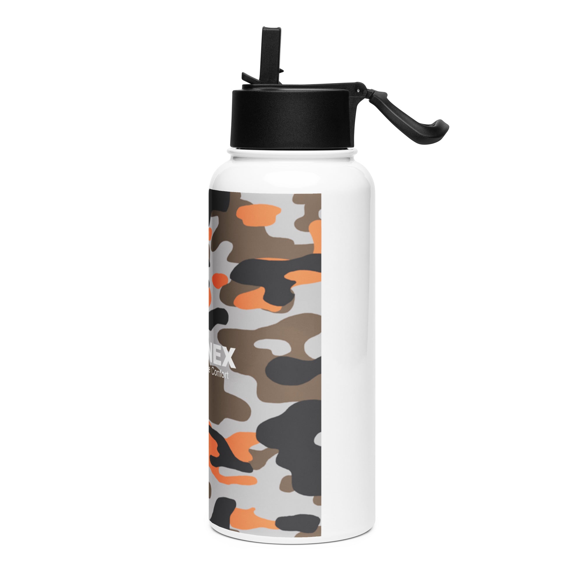 Bouteille d'eau en acier inoxydable avec paille Movenex - Movenex