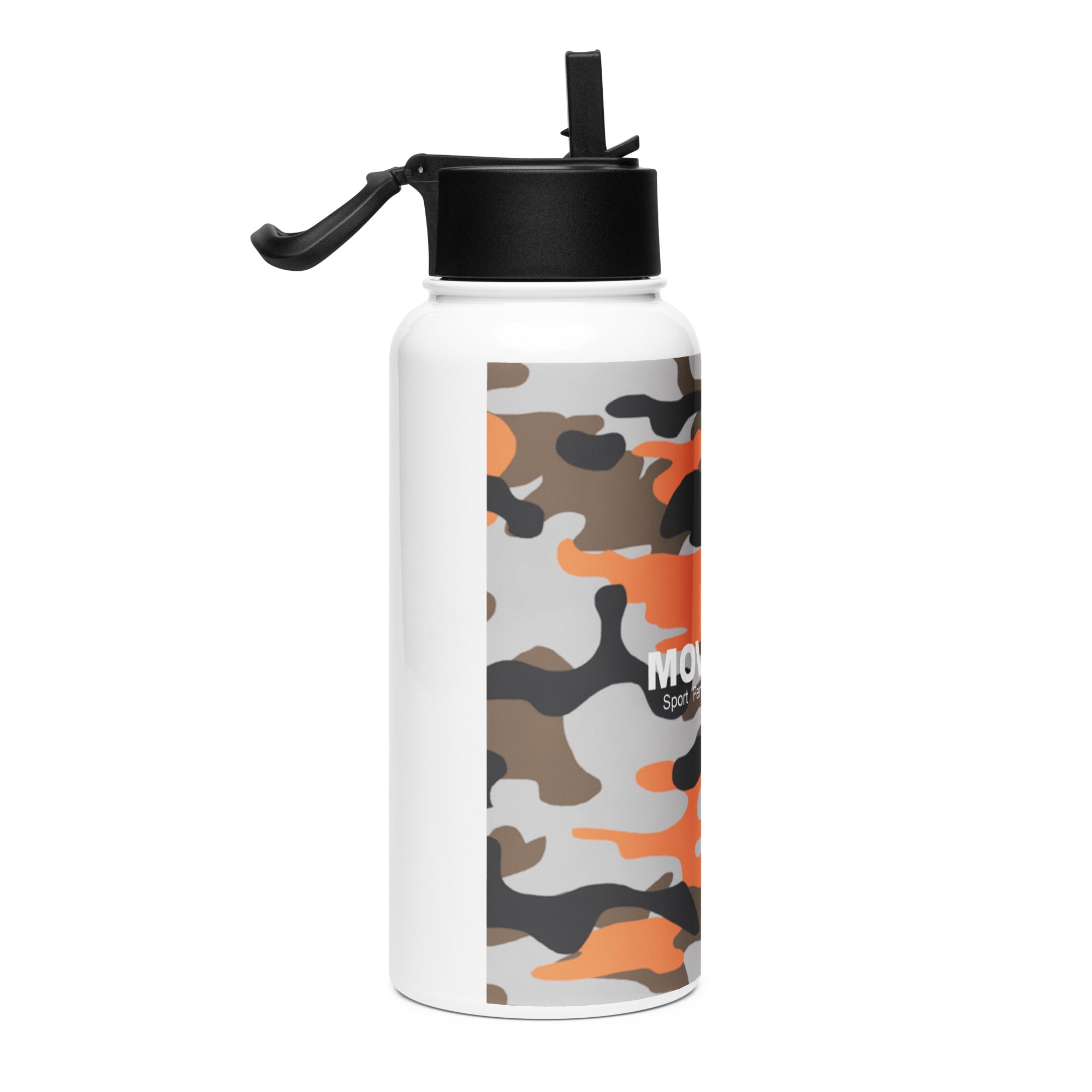 Bouteille d'eau en acier inoxydable avec paille Movenex - Movenex