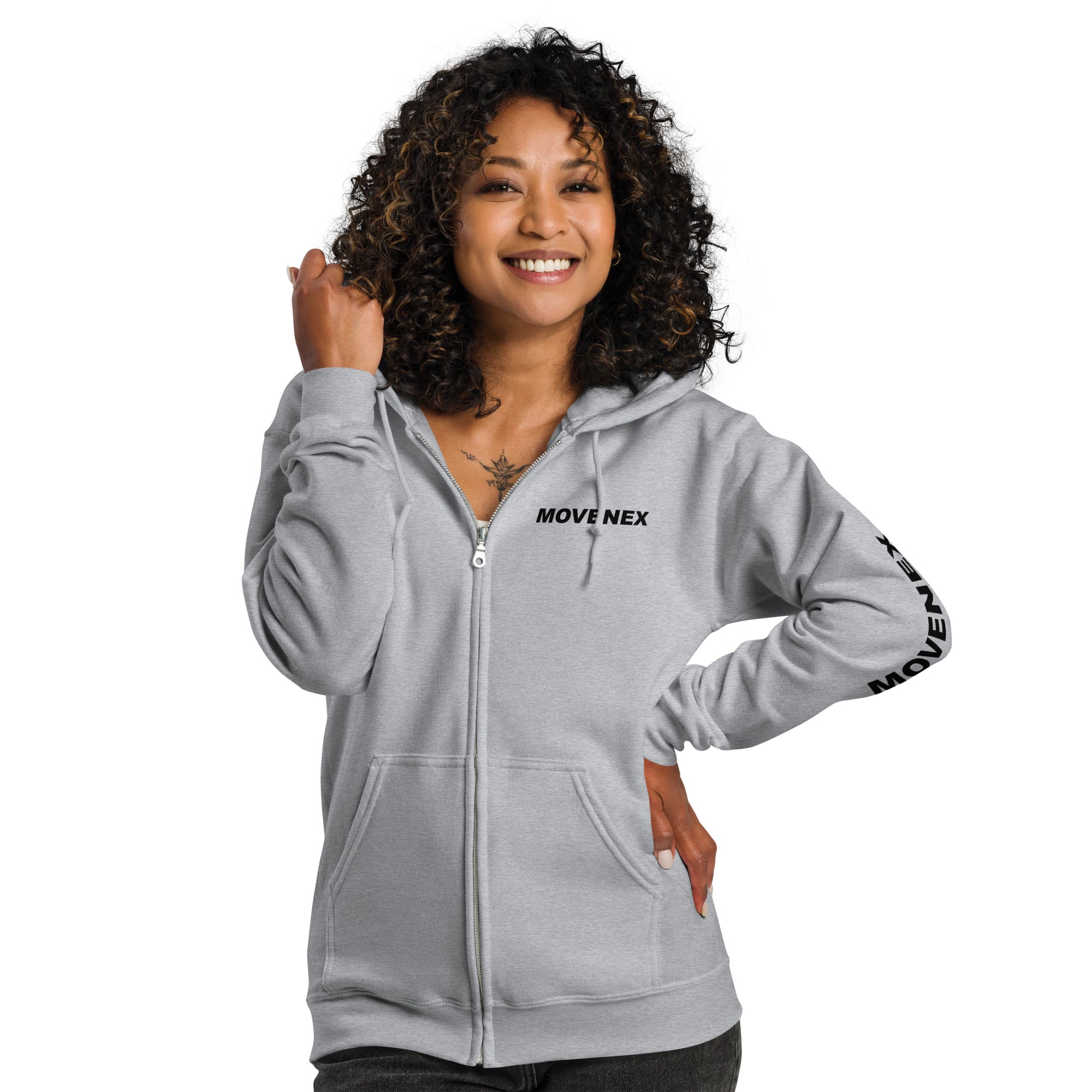 Sweat à capuche entièrement zippée Movenex "Z74, Tottenham" - Movenex