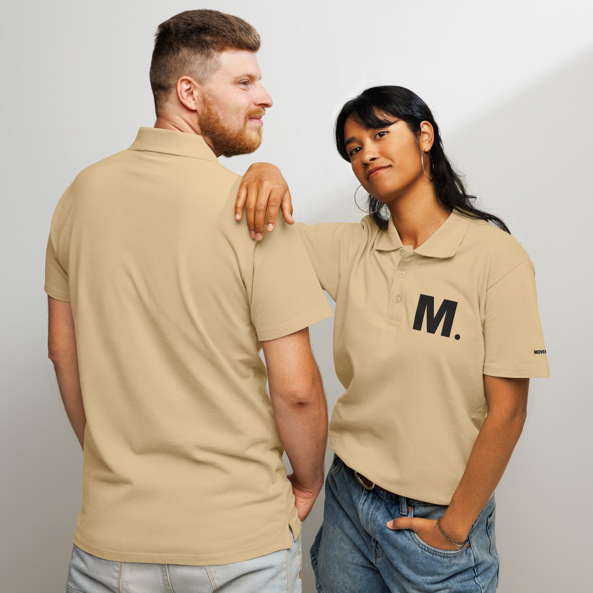 Polo Movenex couleur : gris, beige, rouge ou blanc - Movenex