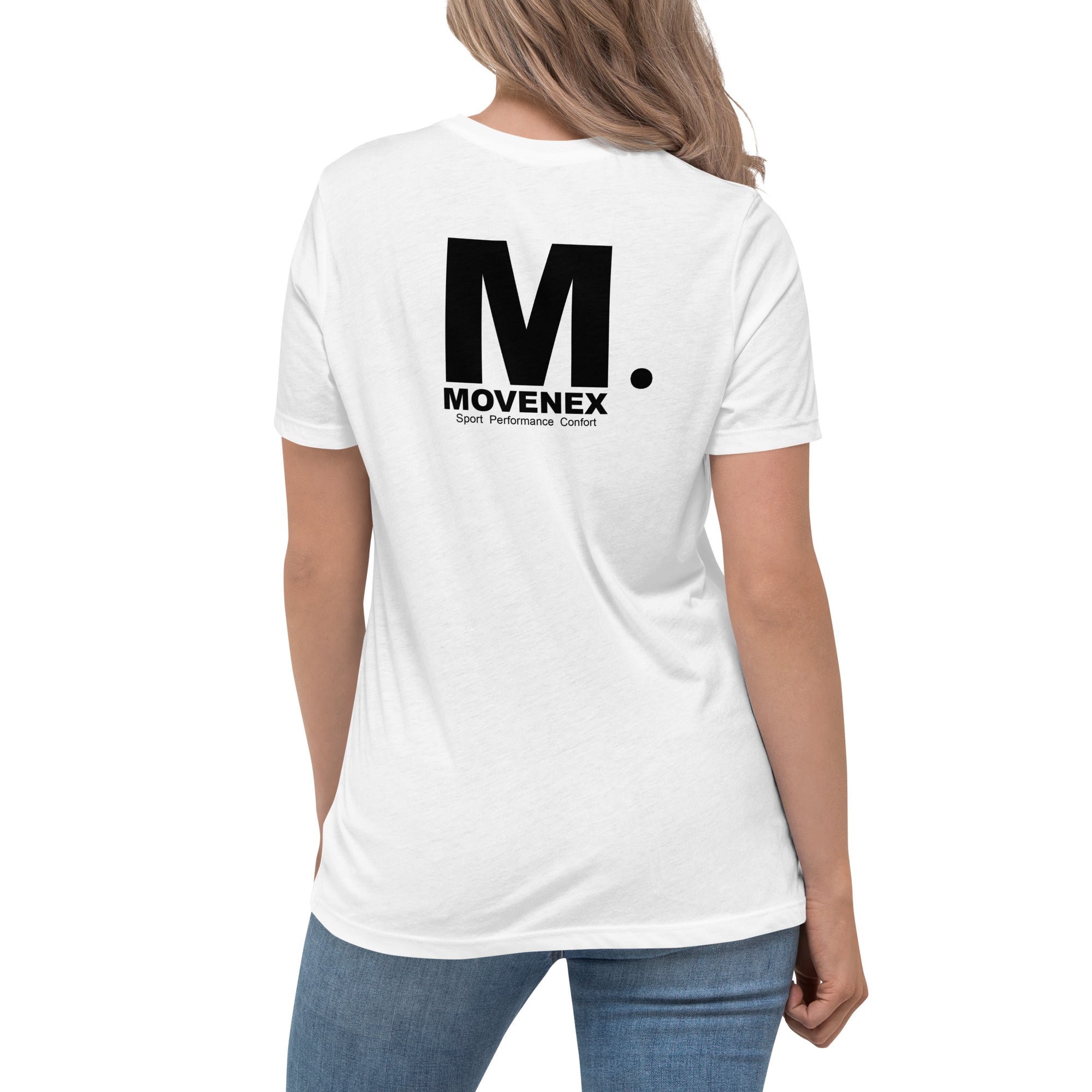 T-shirt Movenex décontracté couleur blanc - Movenex